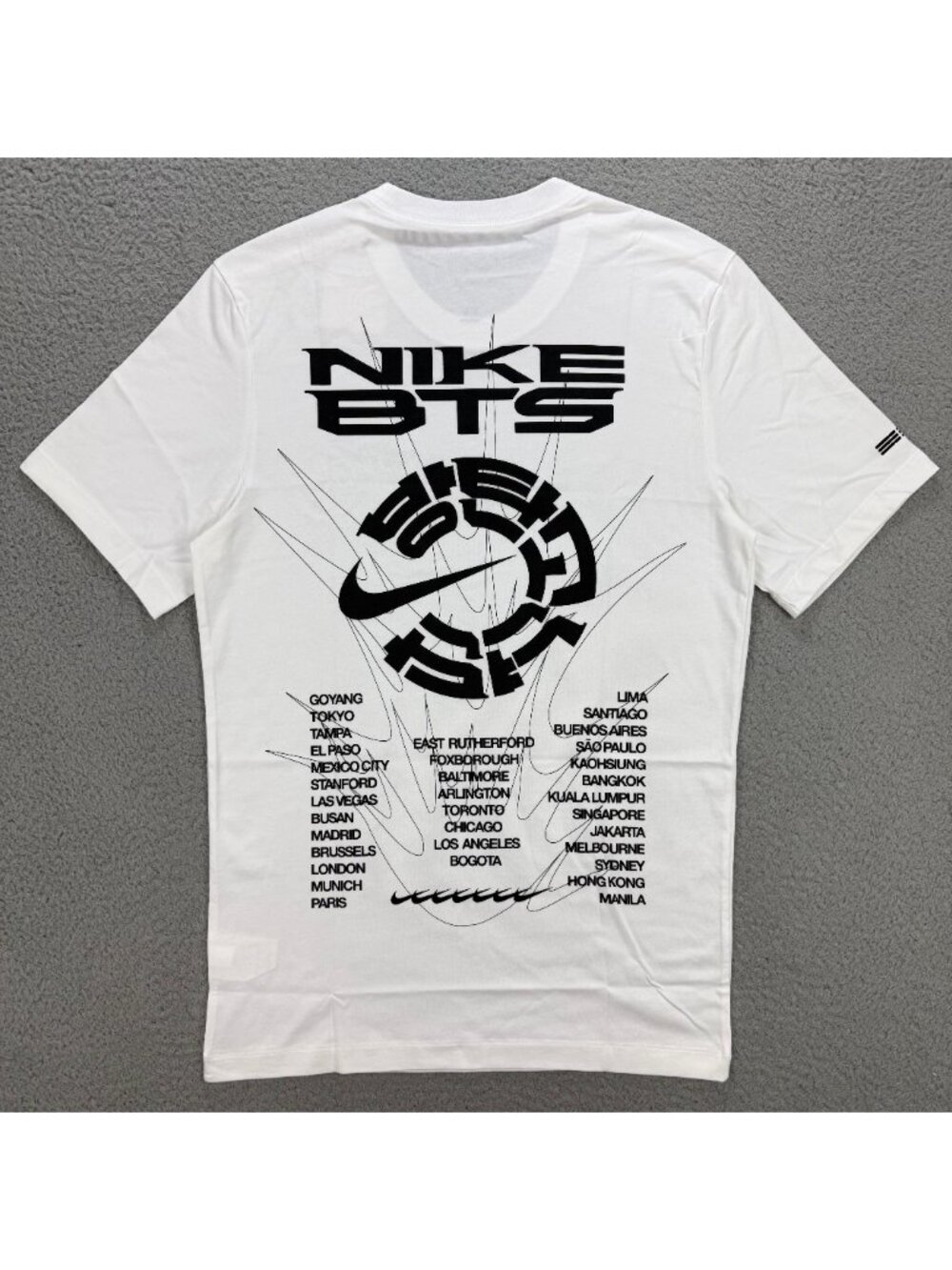 Nike BTS T Shirt Men Small S White Korea Arirang Official Tour Merch Limited Tee